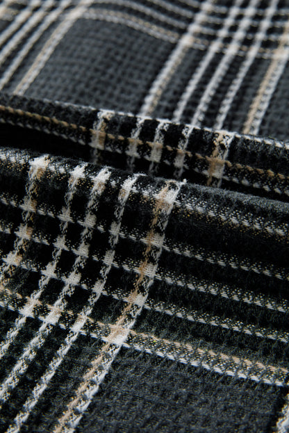 Scarlett Print Textured Knit Shacket