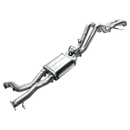 AWE Tuning 22-24 Ford Bronco Raptor 4WD Dual BashGuards Cat-Back SwitchPath Exhaust (No Tips) NP Motorsports