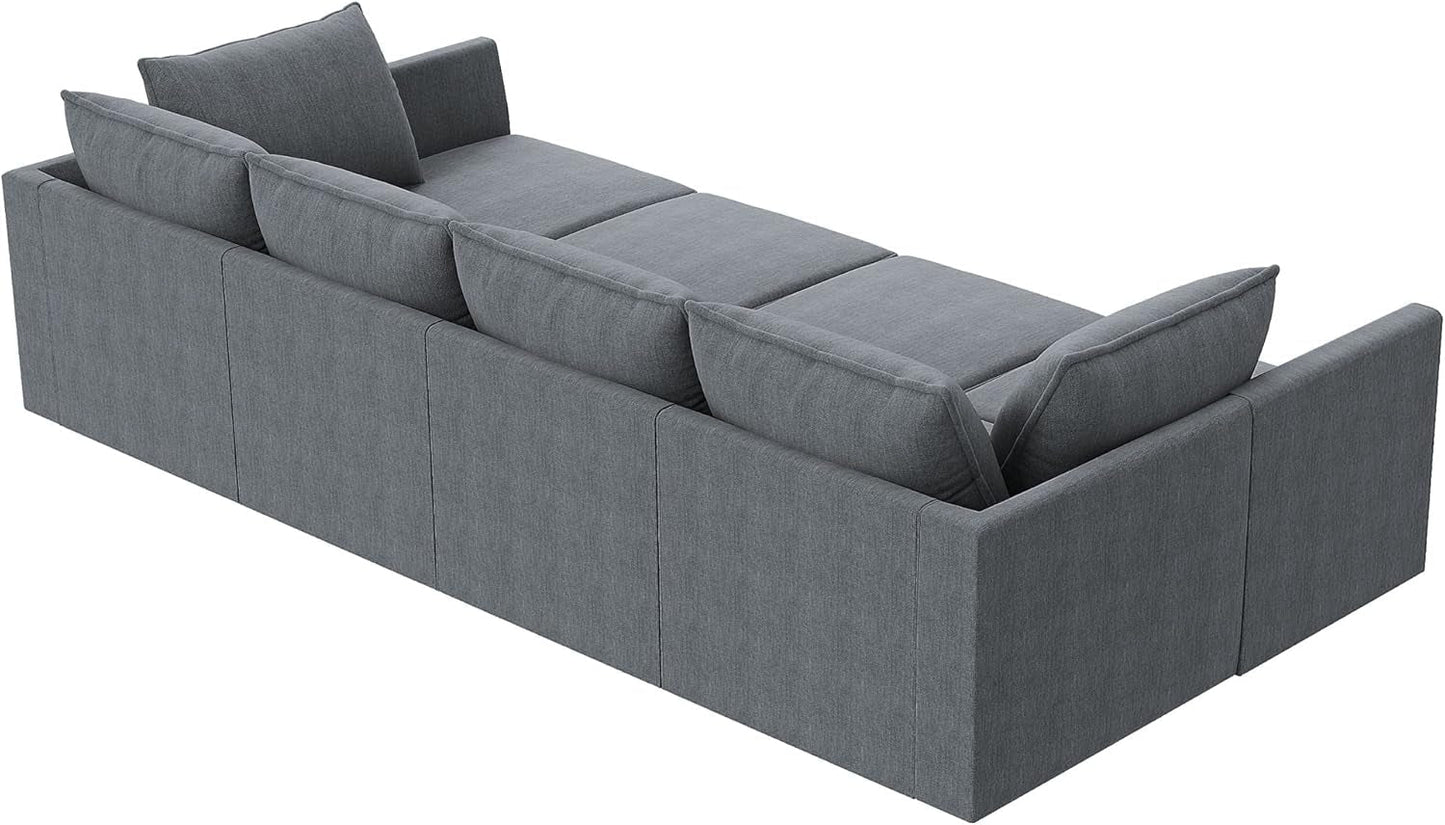 Modular Sleeper Sectional Sofa Bluish Grey With Storage ShipItFurniture