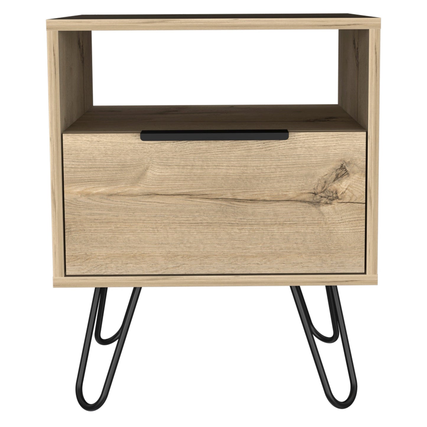22" Oak Wood Nightstand Homeroots