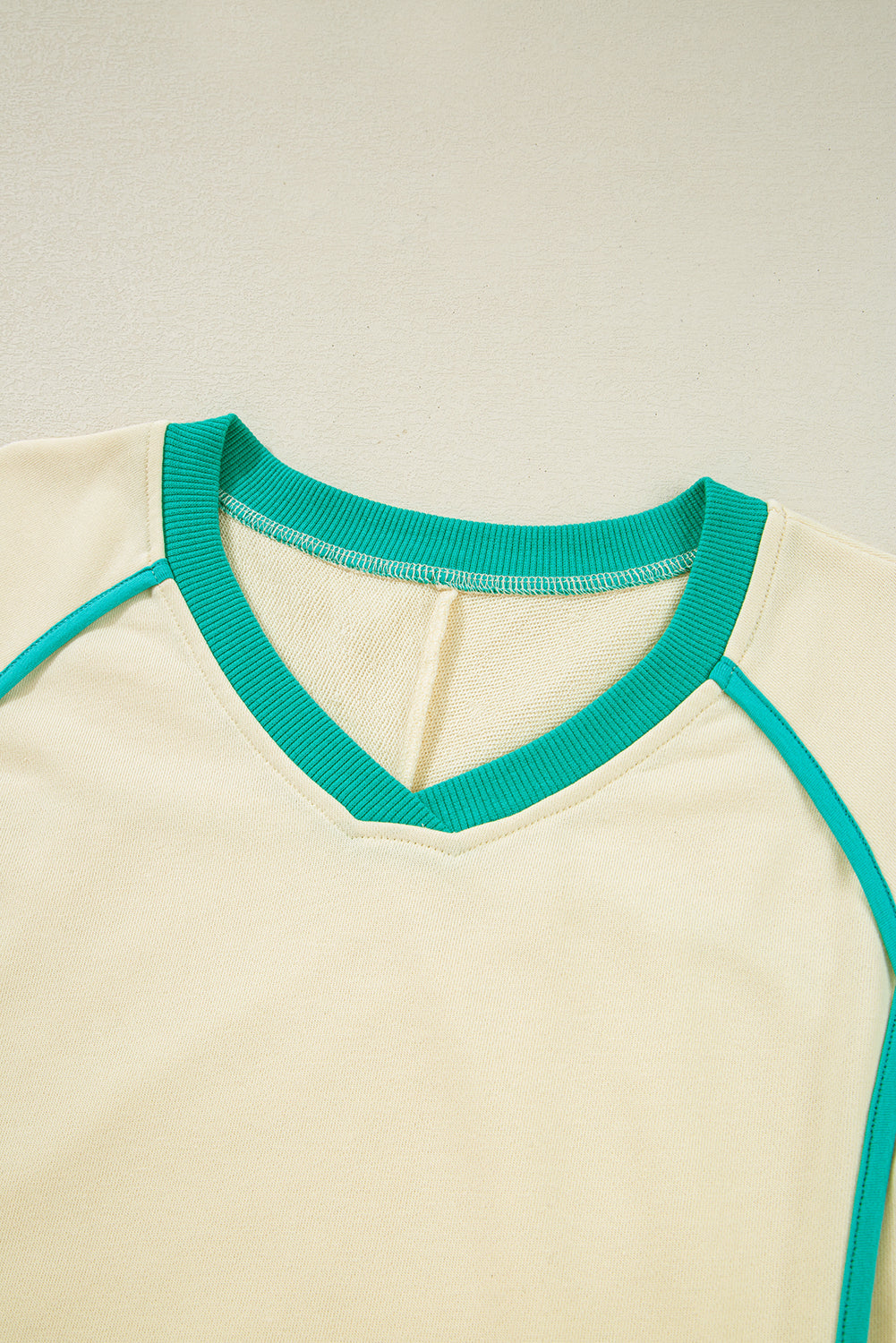Wren Long Sleeve Pullover and Drawstring Shorts Outfit Threaded Pear