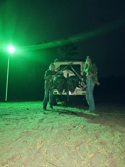 Solar Green Feeder Light for Hunting - 10,000 Lumens Langy Solar Lights