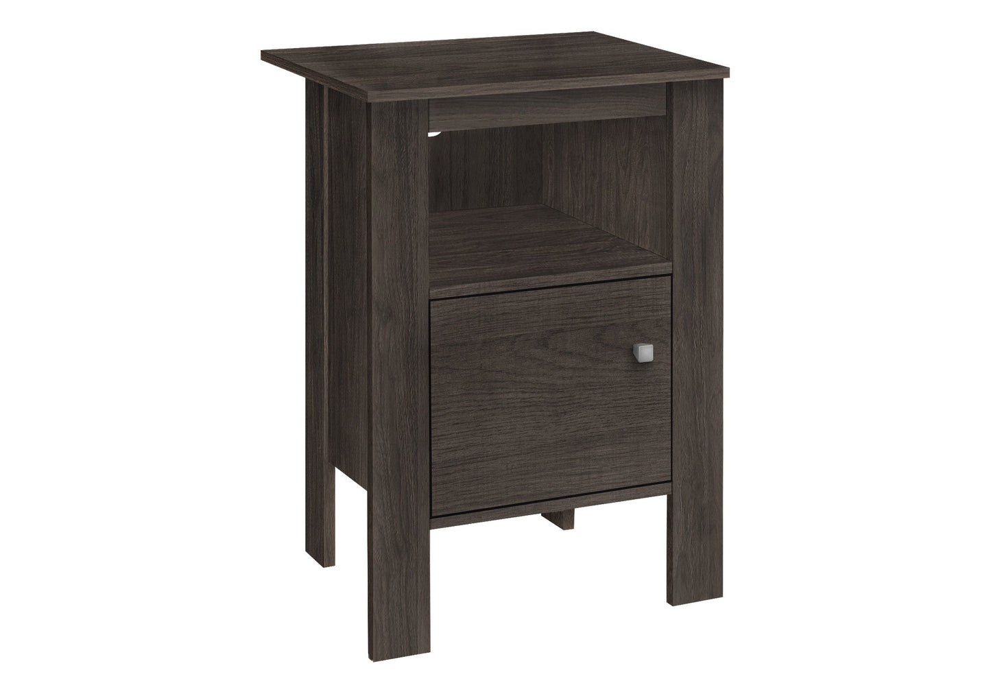 24" Brown Wood Nightstand Homeroots