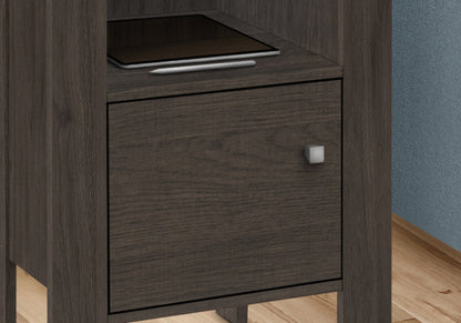 24" Brown Wood Nightstand Homeroots