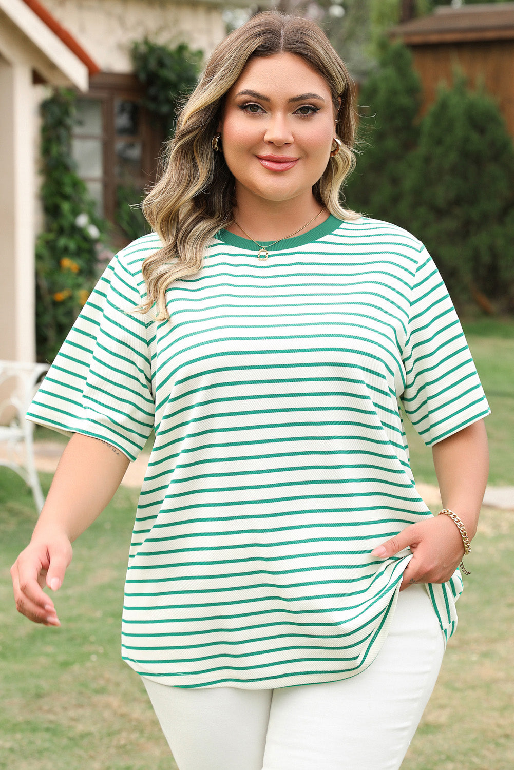 Collins Plus Size Stripe Top