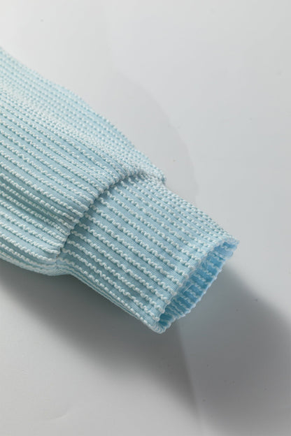 Louise Color Block Corded Long Sleeve Top