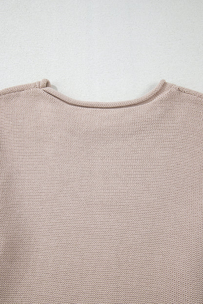 Ava Colorblock Exposed Seam Sweater