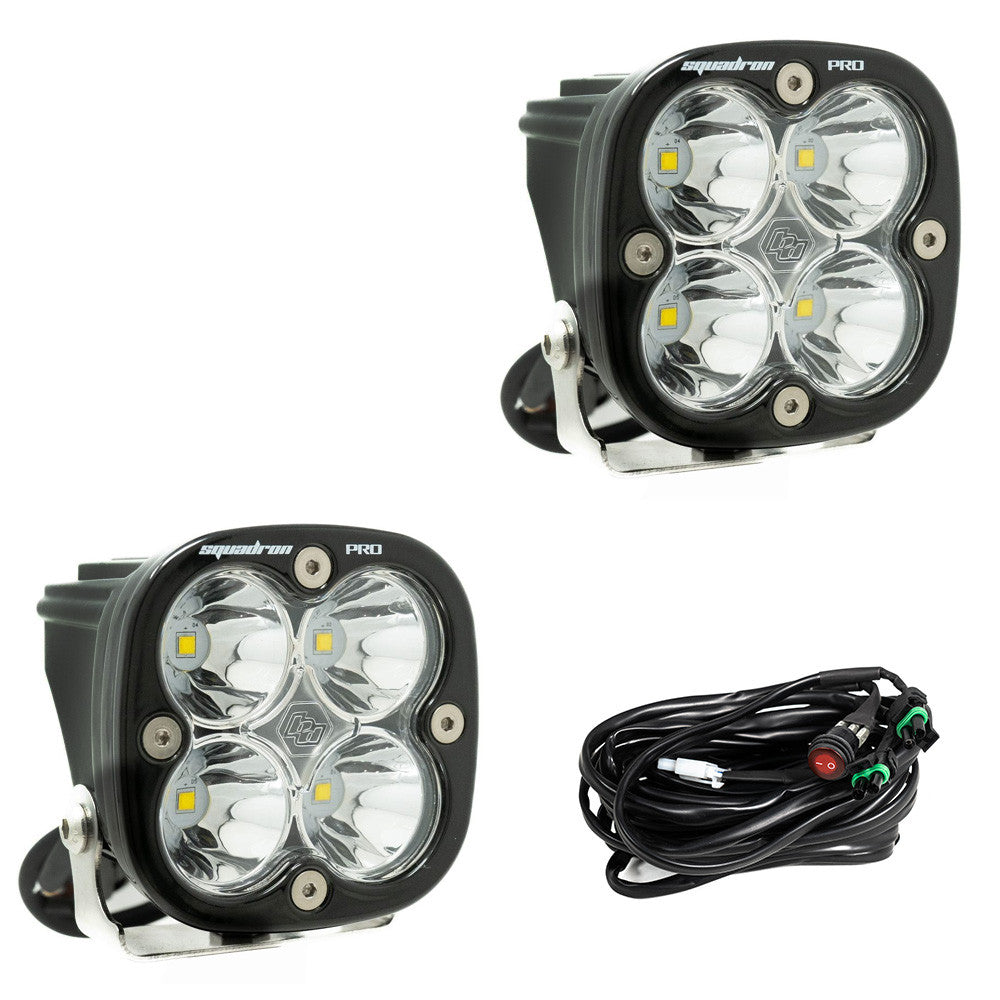 Baja Designs Squadron Pro LED Auxiliary Light Pod Pair | Universal Dunes 2 Dezert SXS