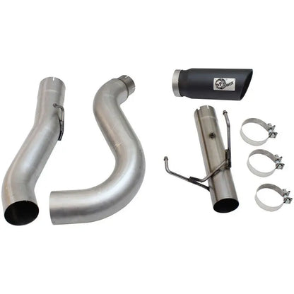 aFe MACHForce XP Exhaust Large Bore 5in DPF-Back SS 13-15 Dodge Trucks L6-6.7L (td) *Black Tip NP Motorsports