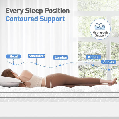 Queen Size Dual Layer Memory Foam Mattress Topper