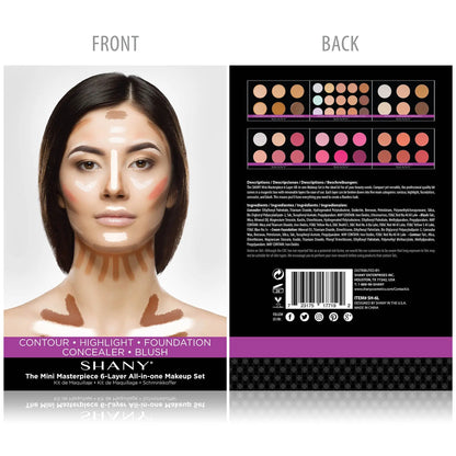Masterpiece Makeup Kit – Shaping, Highlighting and Contouring Palettes SHANY