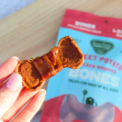 Chicken Wrapped Sweet Potato Bones Gaines Family Farmstead