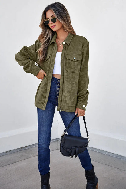 Remi Zip Up Flap Shirt