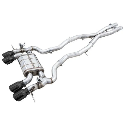 AWE SwitchPath Catback Exhaust for BMW G8X M3/M4 - Diamond Black Tips NP Motorsports