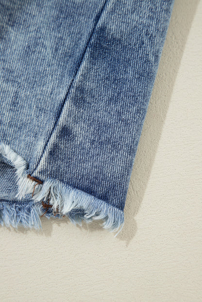 Olivia Hooded Raw Hem Jacket