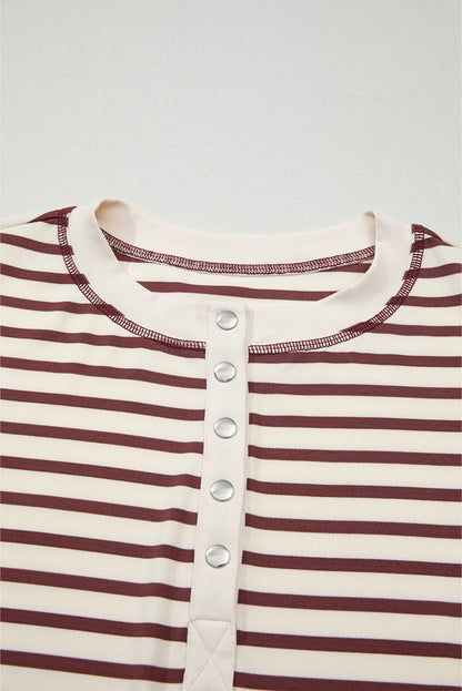 Margaret Sleeve Henley top Long Sleeve Top