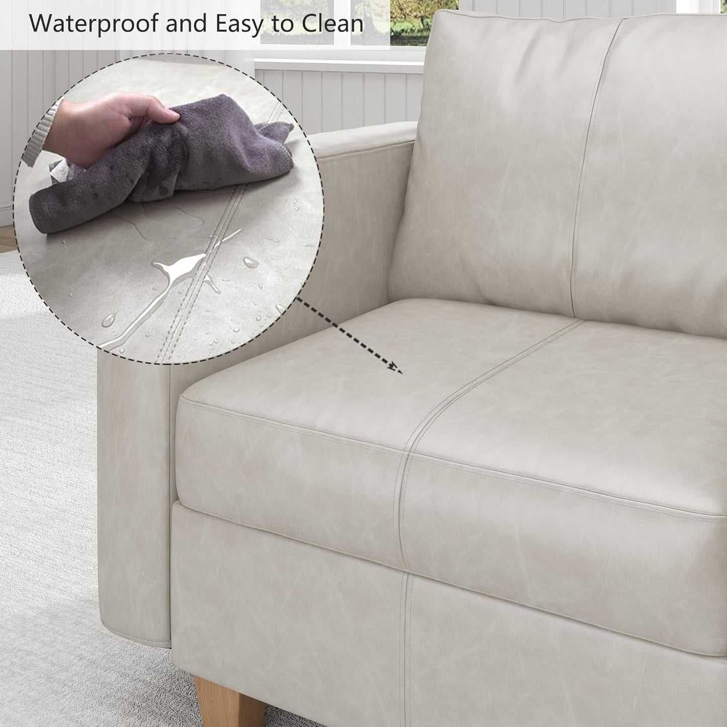 Faux Leather Modular Sectional Sleeper Sofa Storage ShipItFurniture