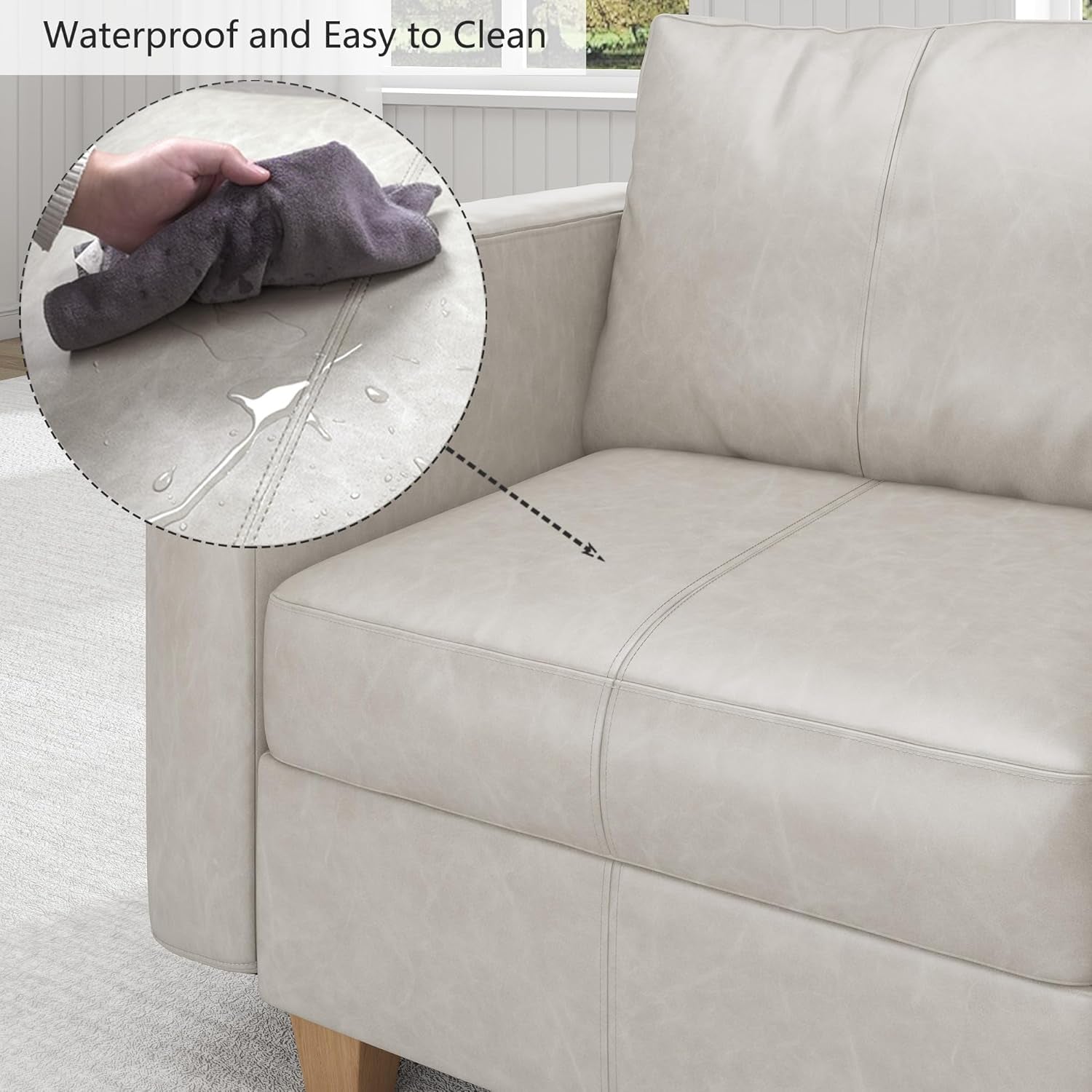 Faux Leather Modular Sectional Sleeper Sofa Storage ShipItFurniture