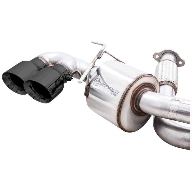 AWE Tuning 2020+ Chevrolet Corvette (C8) Touring Edition Exhaust - Quad Diamond Black Tips NP Motorsports