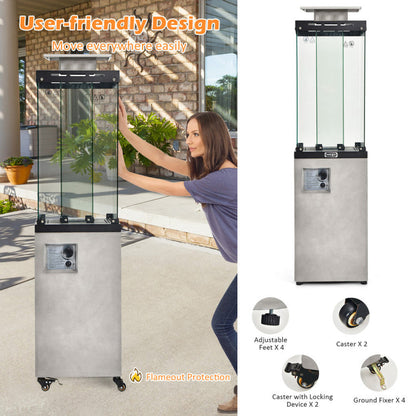 41,000 BTU Propane Patio Heater with Metal Hood ShipItFurniture