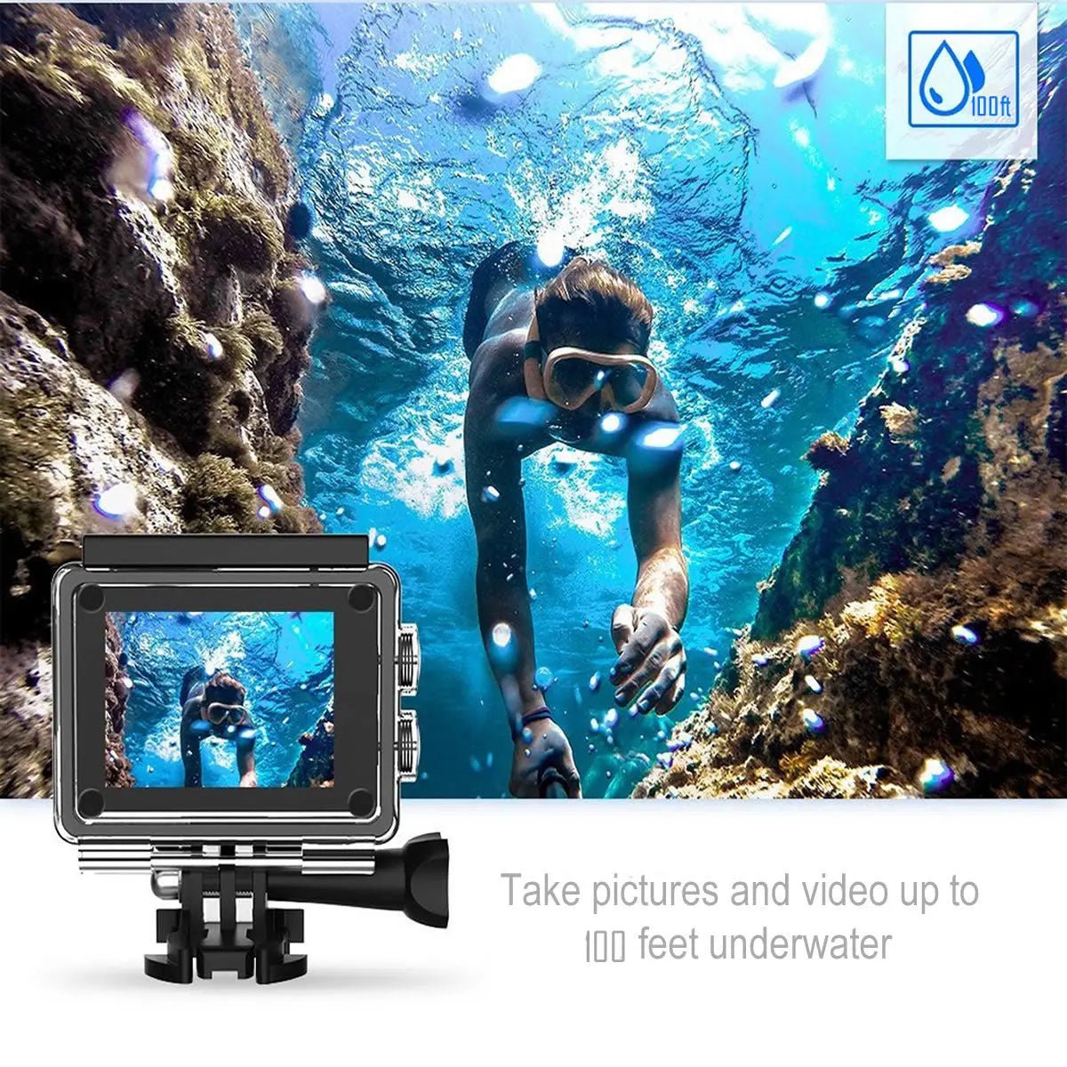 4K Waterproof All Digital UHD WiFi Camera + RF Remote And Accessories - Get it from Bo