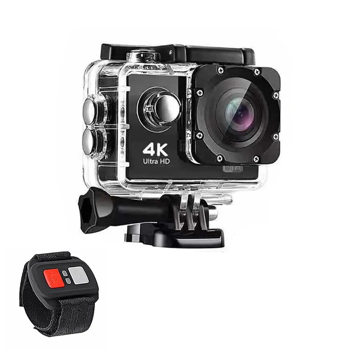 4K Waterproof All Digital UHD WiFi Camera + RF Remote And Accessories - Get it from Bo