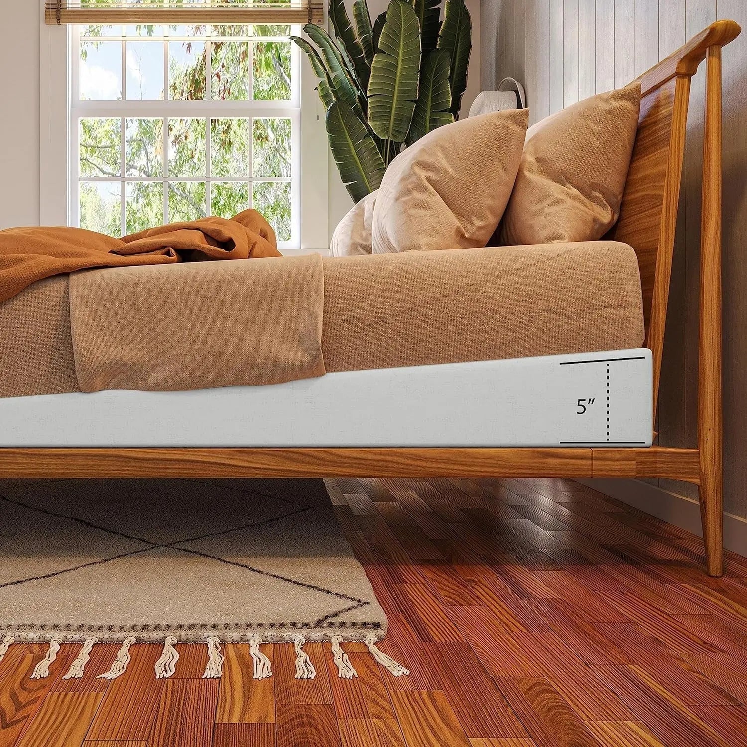 5 Inch Mattress Elevator with Gentle Incline Support - Get it from Bo