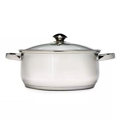5-Quart Stainless Steel Dutch Oven with Glass Lid - Get it from Bo