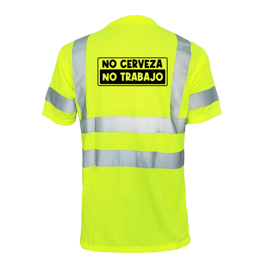 No Cerveza - Reflective Safety T-Shirt Armed American Supply