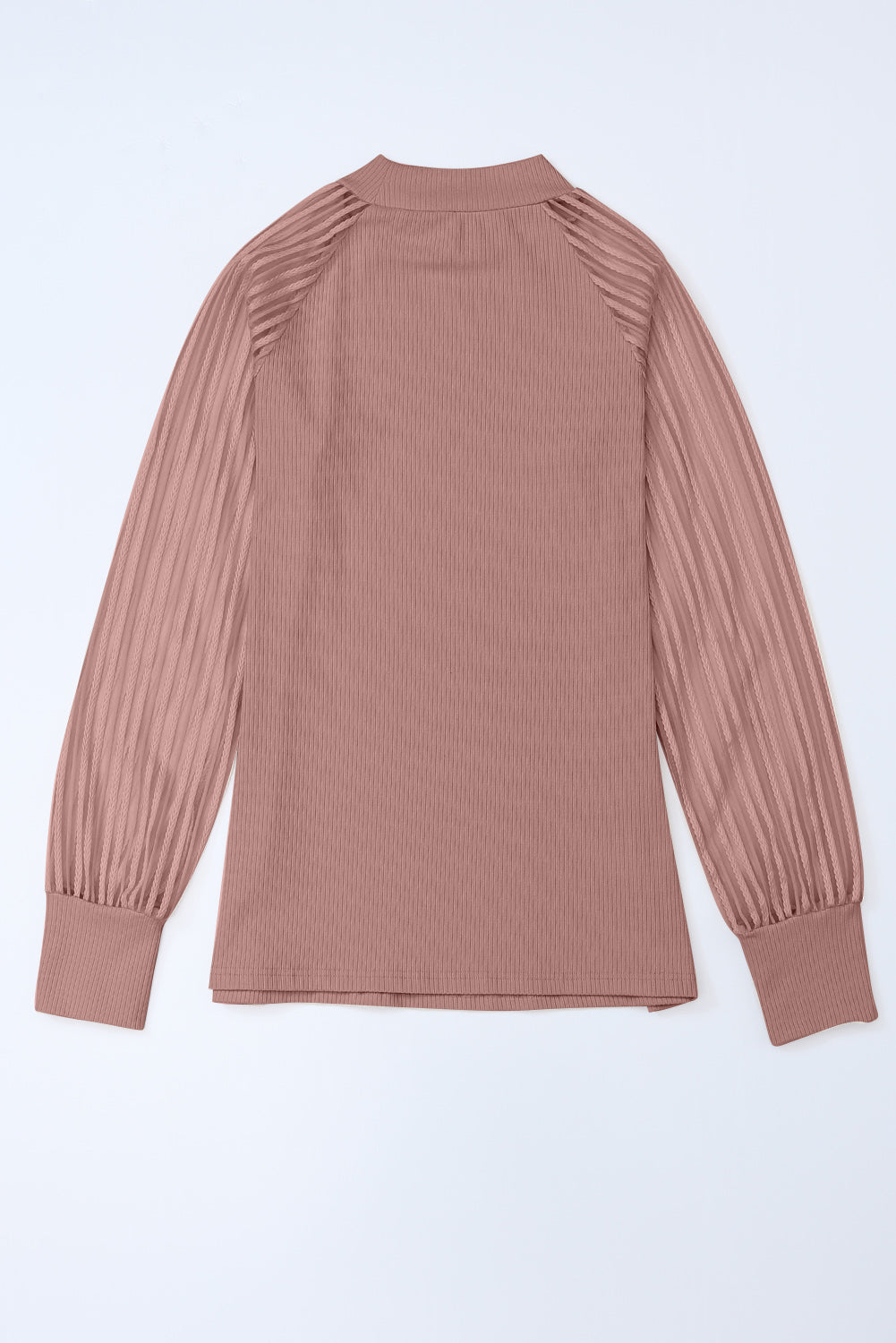 Elizabeth Crewneck Ribbed top Long Sleeve Top