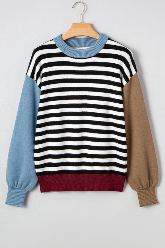 Julieta Colorblock Sleeve Chic Sweater