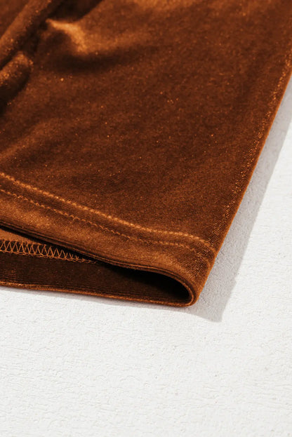 Josephine Puff Sleeve Velvet Top