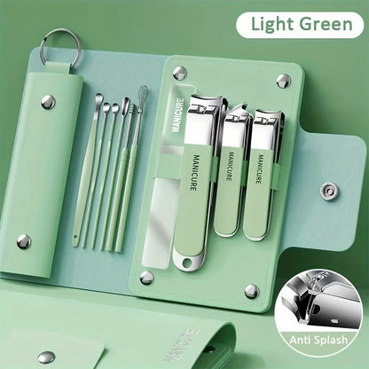 6-9 Pcs Manicure Set with Leather Case Professional