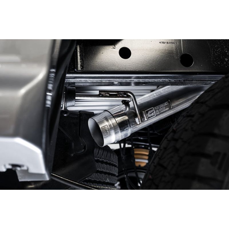 AWE Tuning 2019+ Ford Ranger 0FG Performance Exhaust System w/Diamond Black Tips & Rock Guard NP Motorsports