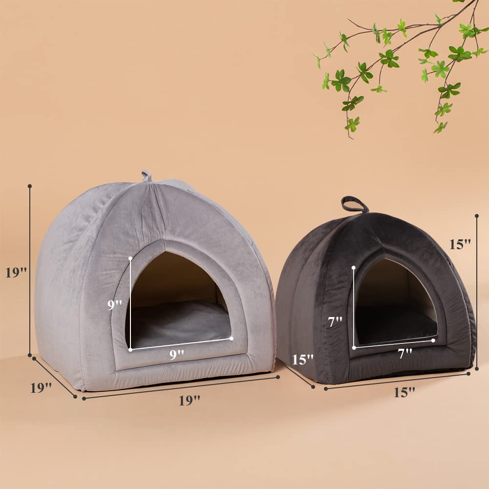 Kasentex Cat Bed, Lovely Tent with Removable Washable Pillow Cushion Kasentex
