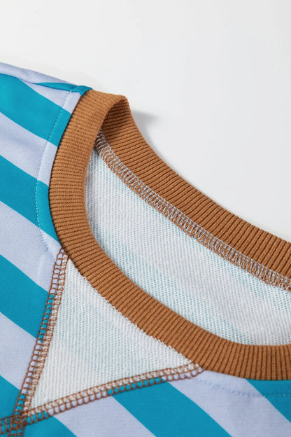 Madiena Trim Drop Shoulder Sweatshirt