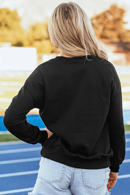 Nia Patched Game Day Sweatshirt