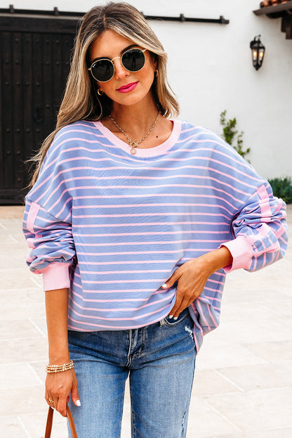 Eliza Stripe Oversize Casual Top
