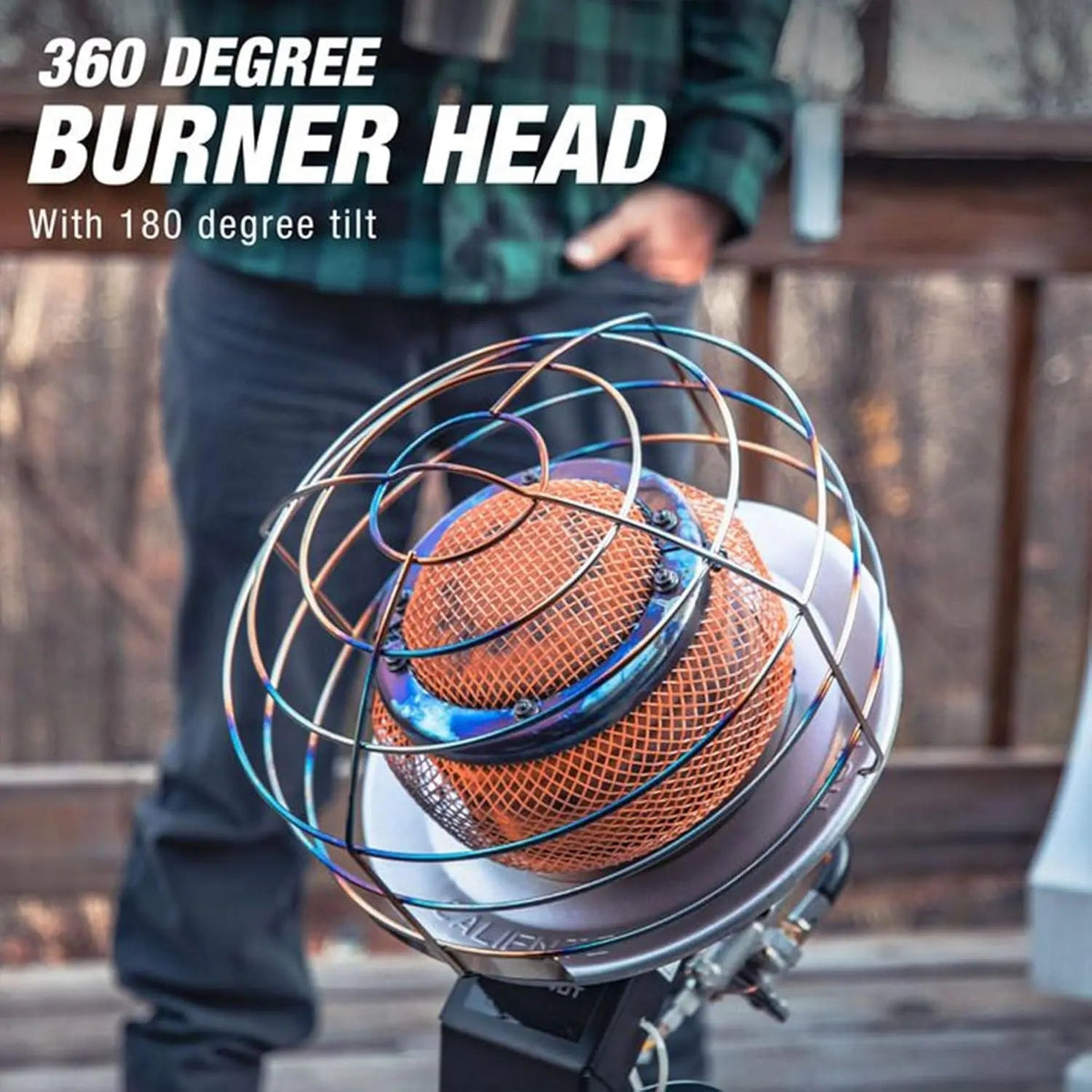 540-Degree Tank-Top Radiant Propane Heater 45,000 BTU Chrome - Get it from Bo