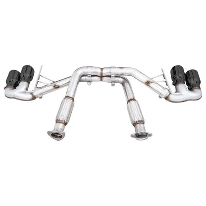 AWE Tuning 2020+ Chevrolet Corvette (C8) Track Edition Exhaust - Quad Diamond Black Tips NP Motorsports