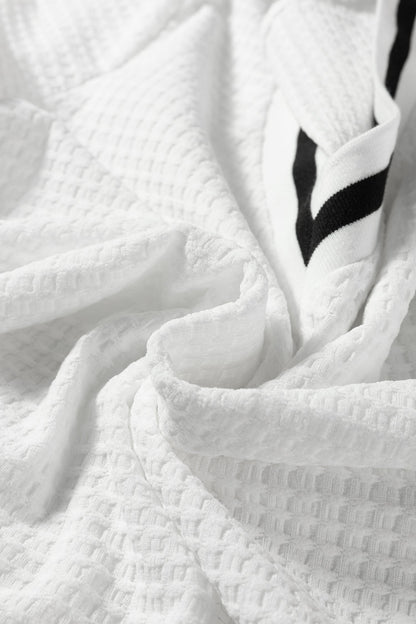 Greta Trim Pullover Waffle Top