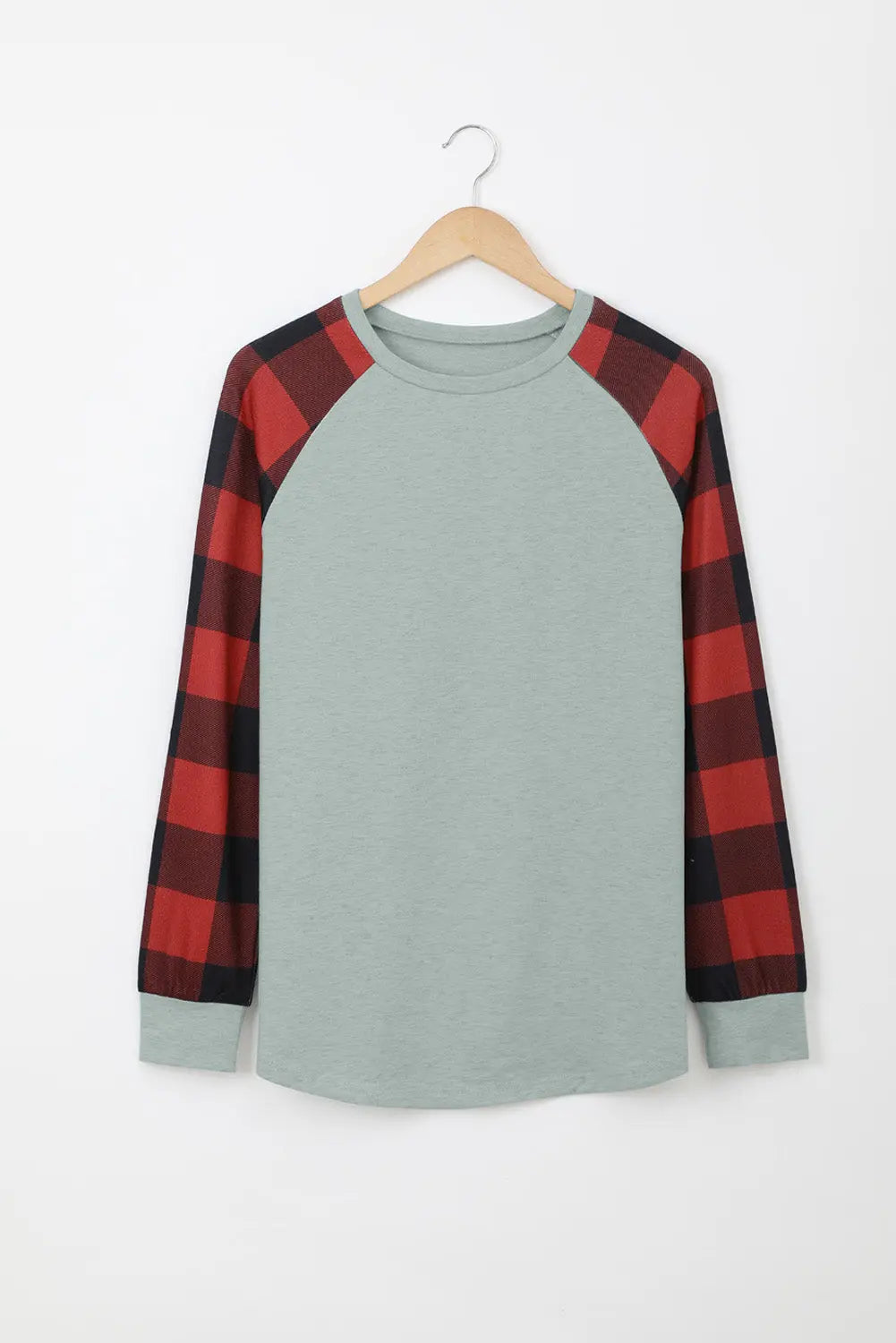 Aria Plaid Long Sleeve Sweatshirt