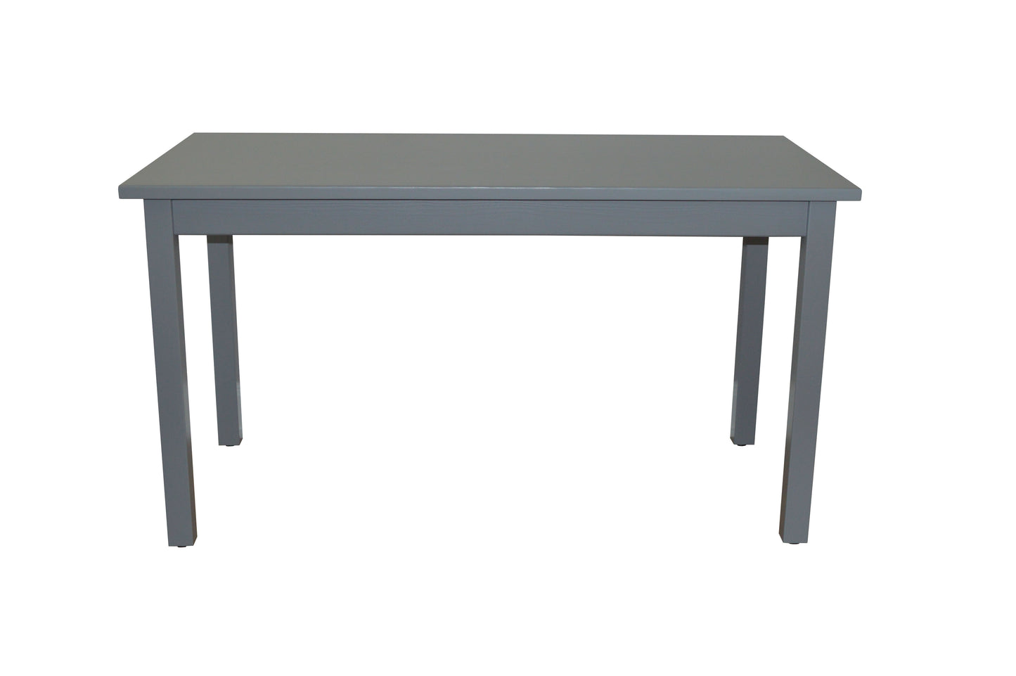 60" Gray Solid Wood Dining Table