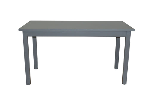 60" Gray Solid Wood Dining Table