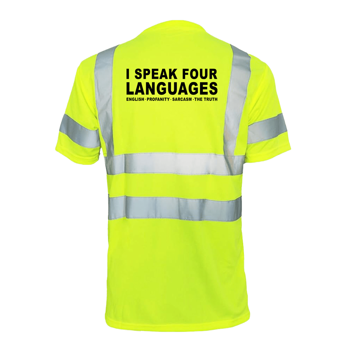 Four Languages - Reflective Safety T-Shirt Armed American Supply