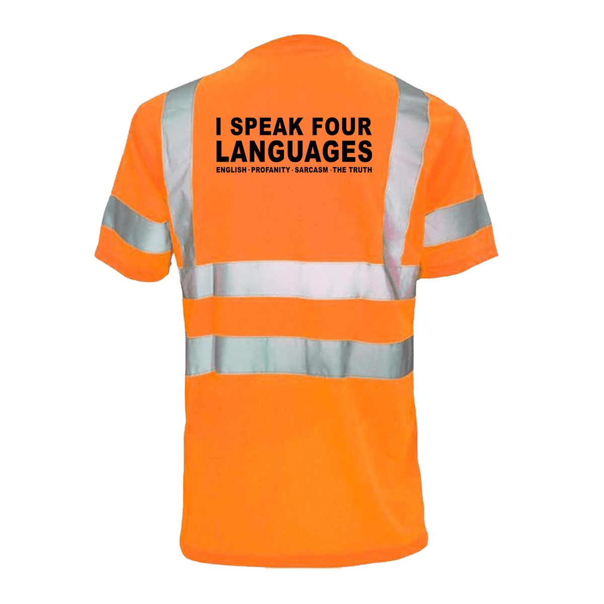 Four Languages - Reflective Safety T-Shirt Armed American Supply