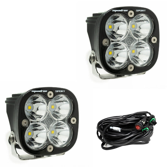 Baja Designs Squadron Sport LED Auxiliary Light Pod Pair | Universal Dunes 2 Dezert SXS