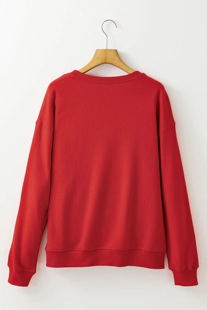 Junora Jolly Printing Christmas Pullover