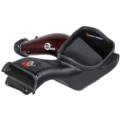 aFe 2023-2025 Ford F150 Raptor R V8 5.2L Supercharged Red Carbon Track Series Air Intake w/ P5R Filter NP Motorsports