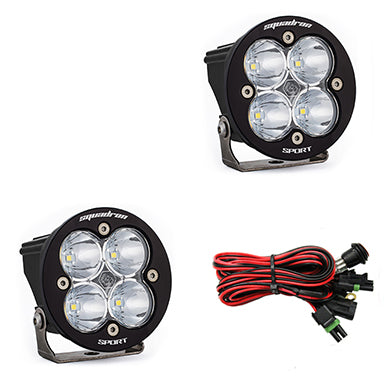 Baja Designs Squadron-R Sport LED Auxiliary Light Pod Pair | Universal Dunes 2 Dezert SXS